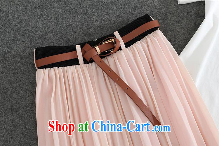 Orange Ngai advisory committee * 2015 summer Korean New embroidered cotton shirt Elastic waist long skirt with belt Kit white XL pictures, price, brand platters! Elections are good character, the national distribution, so why buy now enjoy more preferential! Health