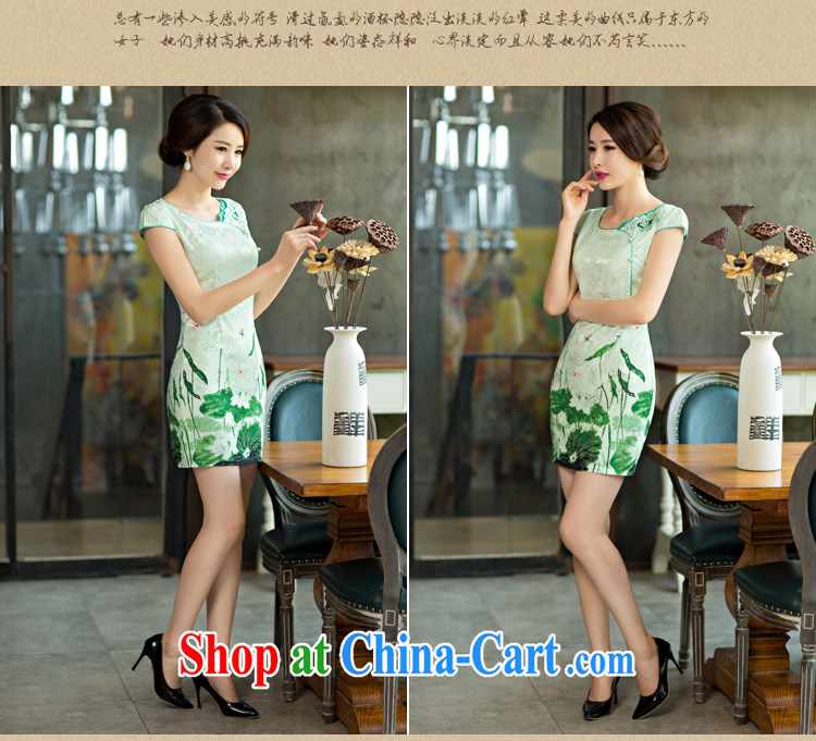 Ben Stiller sin the US 2015 summer improved female cheongsam dress retro beauty everyday dresses short dresses, 9004 green XXL pictures, price, brand platters! Elections are good character, the national distribution, so why buy now enjoy more preferential! Health