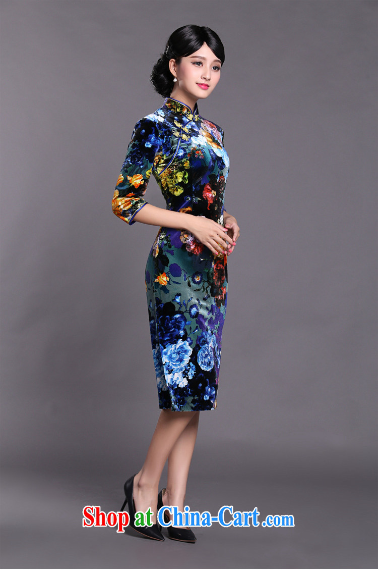 Joe is still name-yuan, velvet dresses, long, 7 cuff banquet Chinese Dress HGR 001 fancy XXXL pictures, price, brand platters! Elections are good character, the national distribution, so why buy now enjoy more preferential! Health