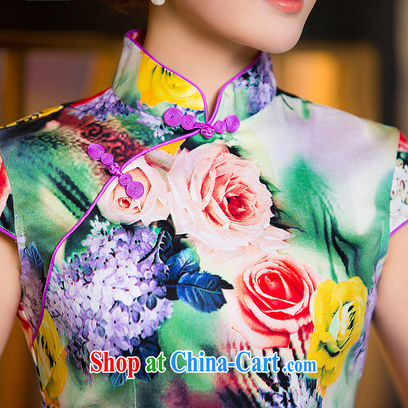Love Life retro stamp 2015 summer New Beauty video thin, for the forklift truck daily improvement package and cheongsam picture color XXL, love life, and Internet shopping