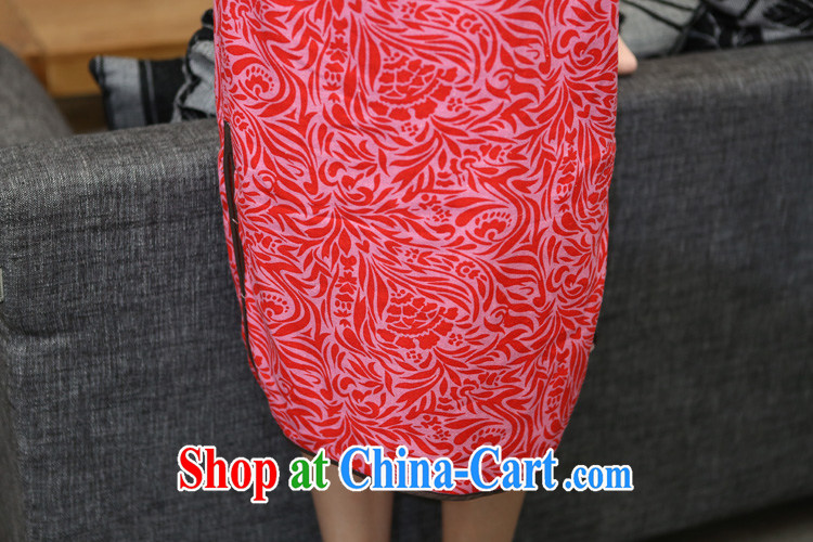 The Jessup, China wind improved female cotton the round-collar cheongsam short-sleeved hand detained in linen long cheongsam dress, Pearl River sand, round-neck collar XXL pictures, price, brand platters! Elections are good character, the national distribution, so why buy now enjoy more preferential! Health