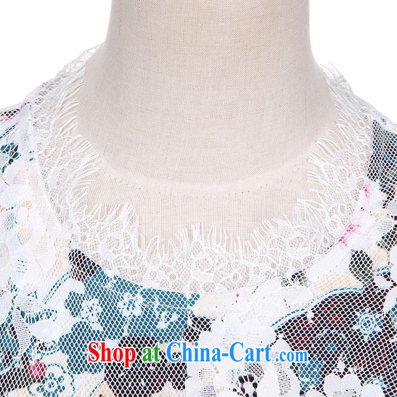 Improved cheongsam dress summer 2015 new middle-aged dresses beauty graphics thin OL commuter career with Chinese daily cheongsam dress lace elegance mother black XXL, UYUK, shopping on the Internet