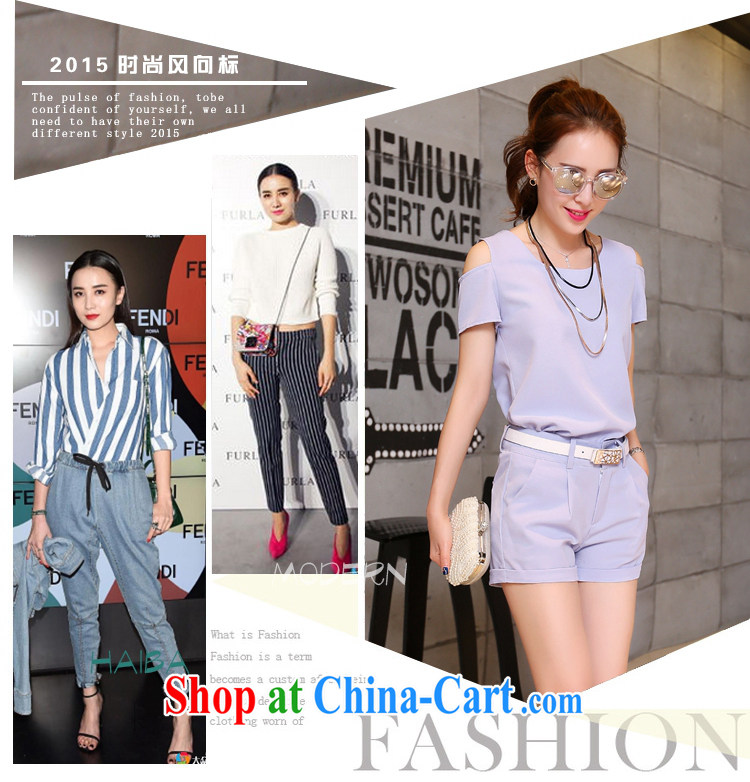 Ya-ting store 2015 summer of this year's most popular female clothes on the new, nice looking Korean summer summer style light purple XL pictures, price, brand platters! Elections are good character, the national distribution, so why buy now enjoy more preferential! Health