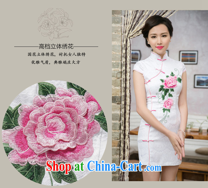 Bong-amphibious NTHU summer 2015 new improved stylish dresses and elegant Lace Embroidery cheongsam beauty dresses DQ 15,157 blue flower XXL pictures, price, brand platters! Elections are good character, the national distribution, so why buy now enjoy more preferential! Health