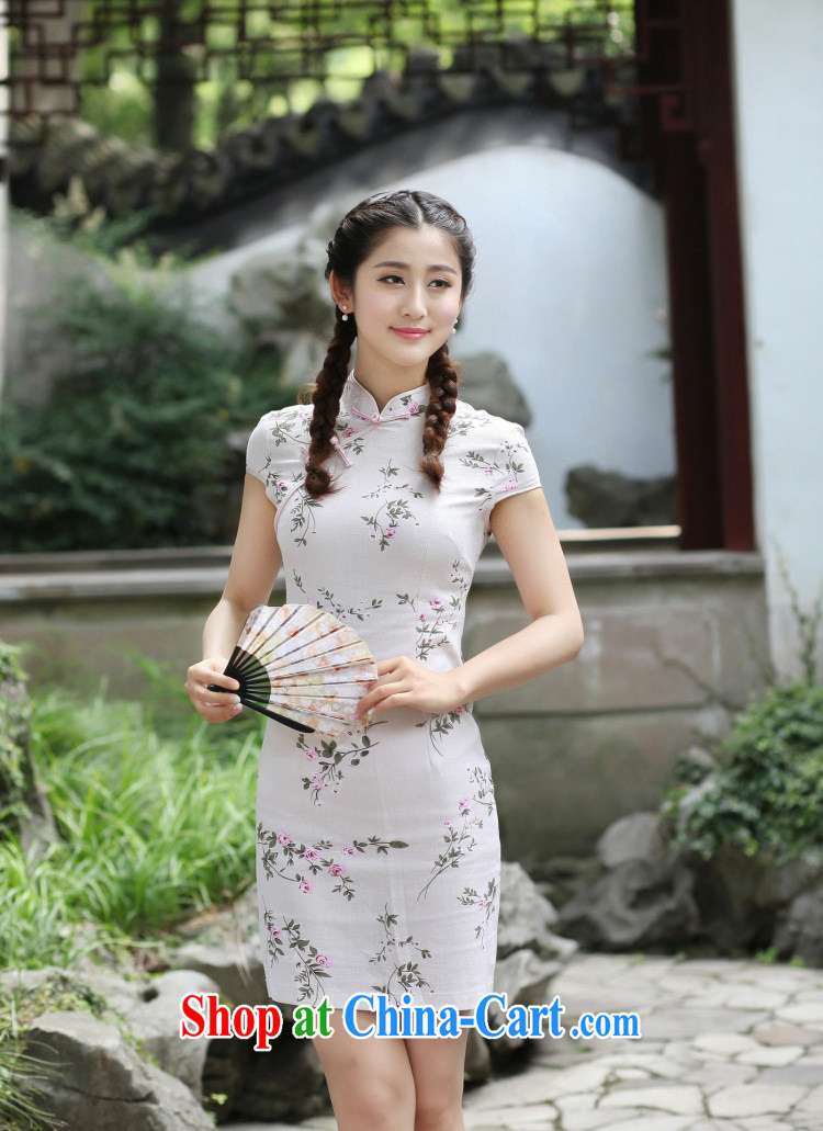 spend the summer new female cheongsam Chinese Chinese improved, for a tight cotton Ma forgetting D. Short cheongsam dress forgetting D. 2XL pictures, price, brand platters! Elections are good character, the national distribution, so why buy now enjoy more preferential! Health