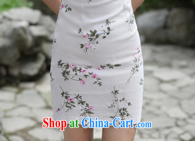 spend the summer new female cheongsam Chinese Chinese improved, for a tight cotton Ma forgetting D. Short cheongsam dress forgetting D. 2XL pictures, price, brand platters! Elections are good character, the national distribution, so why buy now enjoy more preferential! Health