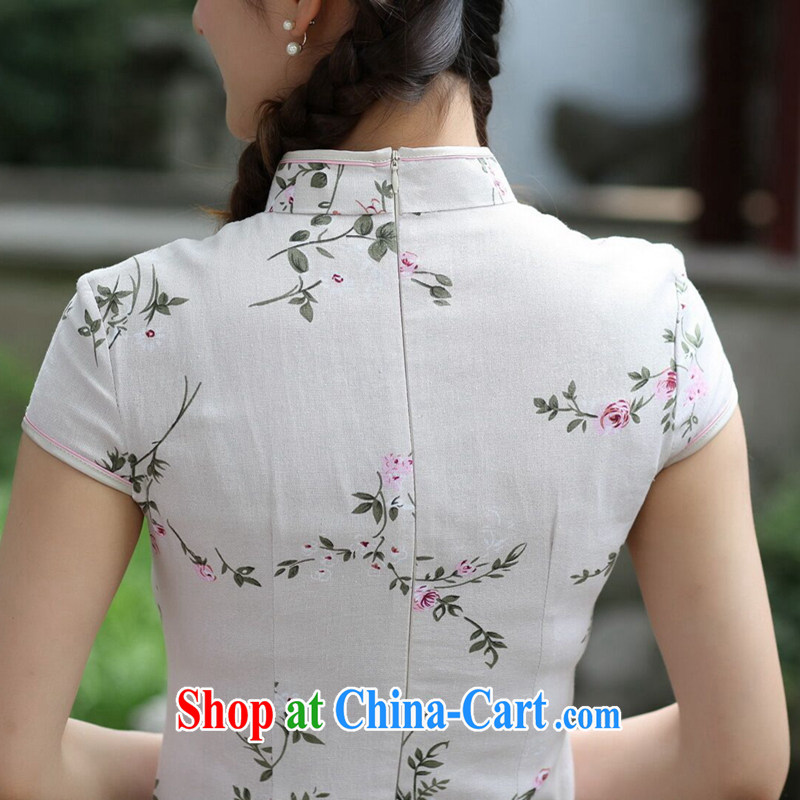 spend the summer new female cheongsam Chinese Chinese improved, for a tight cotton Ma forgetting D. Short cheongsam dress forgetting D. 2XL, spend figure, and shopping on the Internet