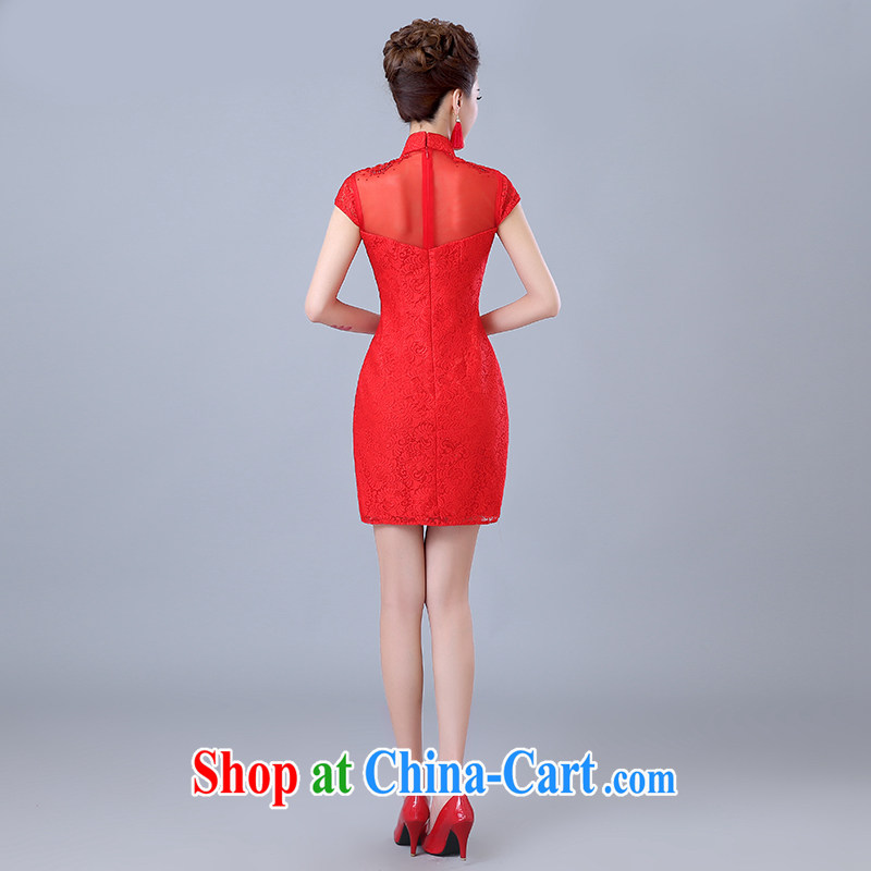 Clothing and love is still bridal wedding dress toast summer clothing new 2015 cheongsam dress red stylish retro lace beauty dress short, can be given to the 30 million do not return, and love, and, shopping on the Internet