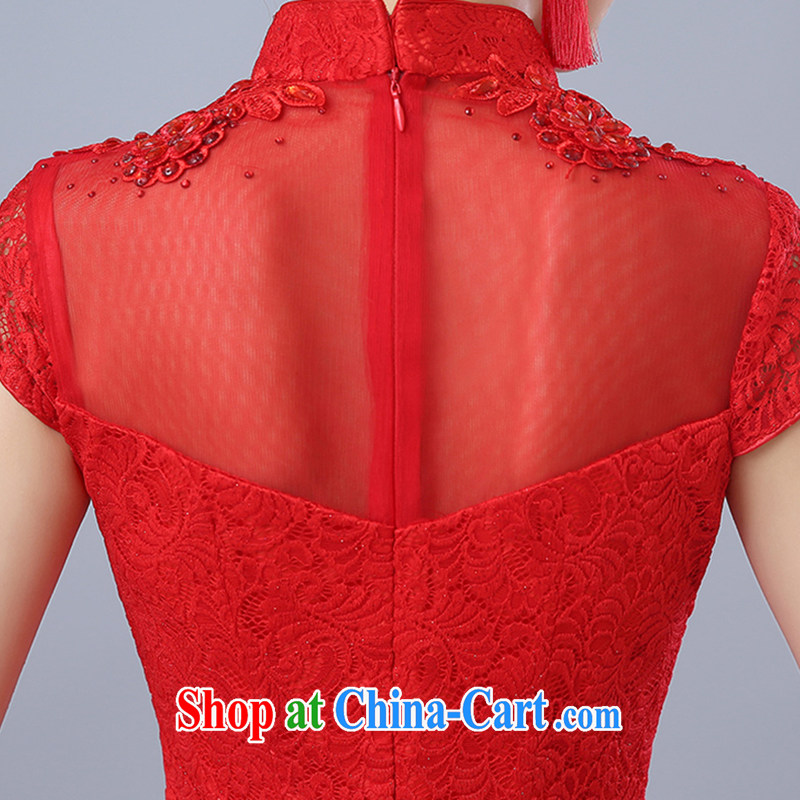 Clothing and love is still bridal wedding dress toast summer clothing new 2015 cheongsam dress red stylish retro lace beauty dress short, can be given to the 30 million do not return, and love, and, shopping on the Internet