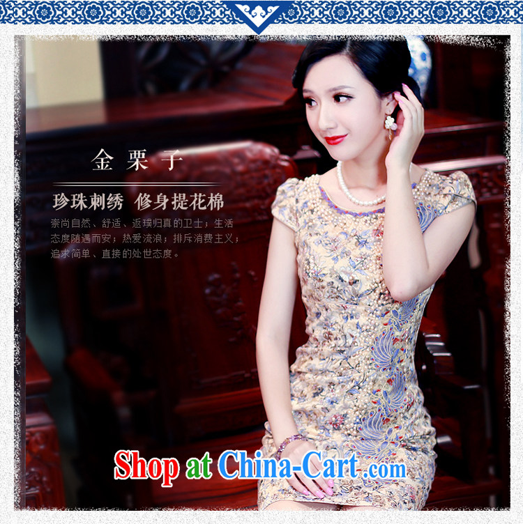 Ruyi style in a new, summer 2015 improved cheongsam dress stylish Stamp Day qipao dresses 5431 5431 fancy XXL pictures, price, brand platters! Elections are good character, the national distribution, so why buy now enjoy more preferential! Health