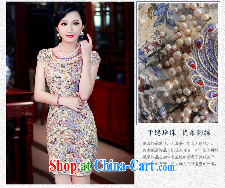 Ruyi style in a new, summer 2015 improved cheongsam dress stylish Stamp Day qipao dresses 5431 5431 fancy XXL pictures, price, brand platters! Elections are good character, the national distribution, so why buy now enjoy more preferential! Health