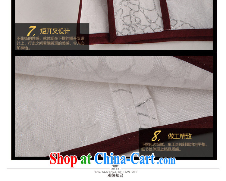 Wind Blowing short cheongsam high Style Fashion graphics thin improved Chinese Double Female, spring and summer embroidery white dresses white XXXXL pictures, price, brand platters! Elections are good character, the national distribution, so why buy now enjoy more preferential! Health